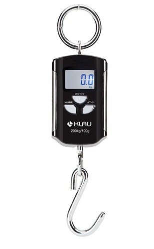 Portable Fish Scale 200 kg / 400 lb Heavy Duty Digital Hanging Scales LCD Dis...