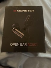 Monster Open Ear AC601 Air Conduction Bluetooth Headphones Black USB-C Sealed
