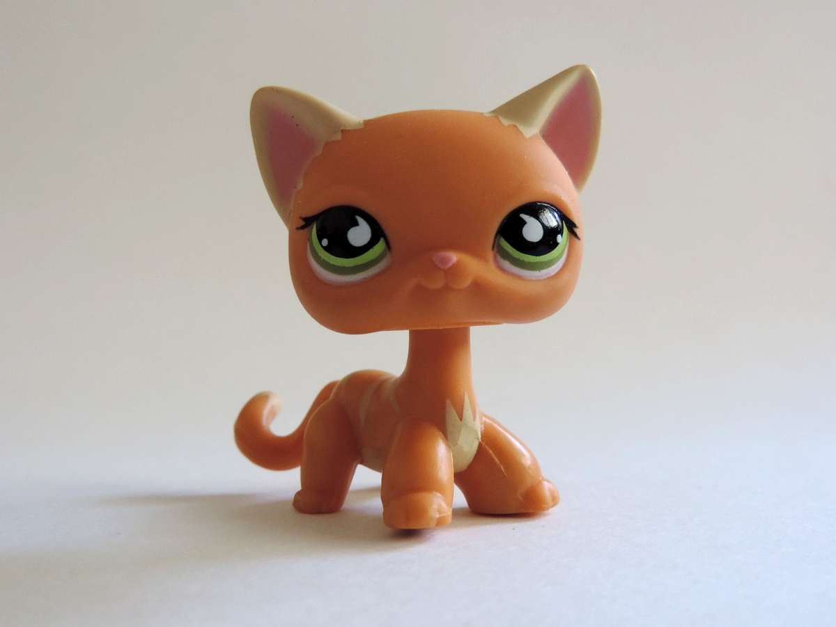 Littlest Pet Shop Orange Cat #525 Authentic LPS | eBay