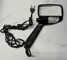 Vintage Bausch Lomb Hand Held Electric Lighted Magnifying Glass Bakelite