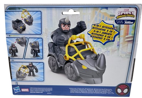 Disney Marvel Spidey & His Amazing Friends Rhino Wrecker Vehicle & Action Figure - Picture 3 of 7