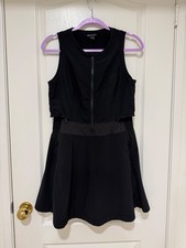 Athleta Venture Out Dress Womens 6 Black Athletic Active Built In Shorts