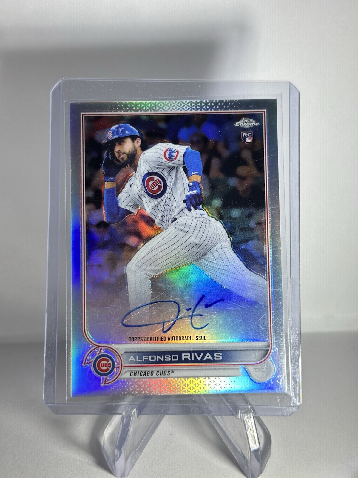 2022 Topps Chrome Alfonso Rivas Rooke Refractor Auto /499 Cubs RC