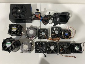 Mixed Lot of 13 Computer Fans - Air and Liquid Cooled - Good Used Condition