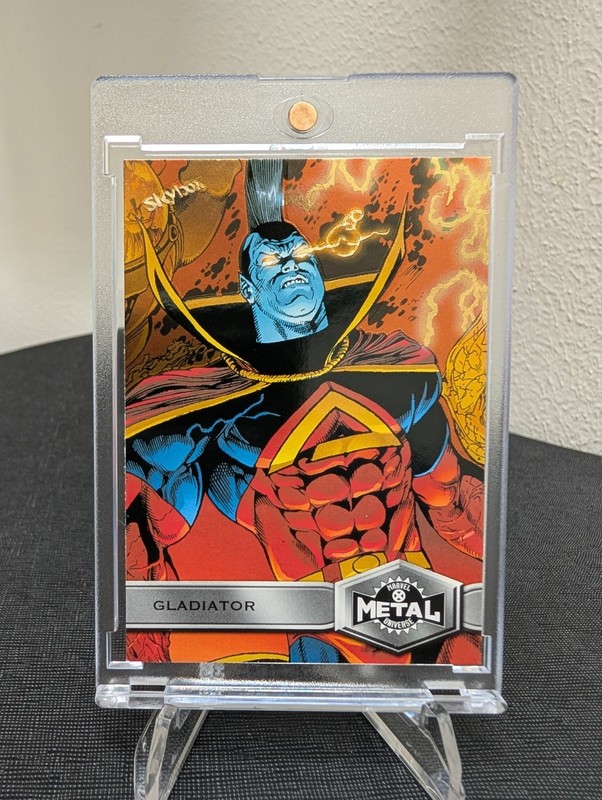 2020 Upper Deck Marvel X-Men Metal Universe High Series Black Gladiator #175