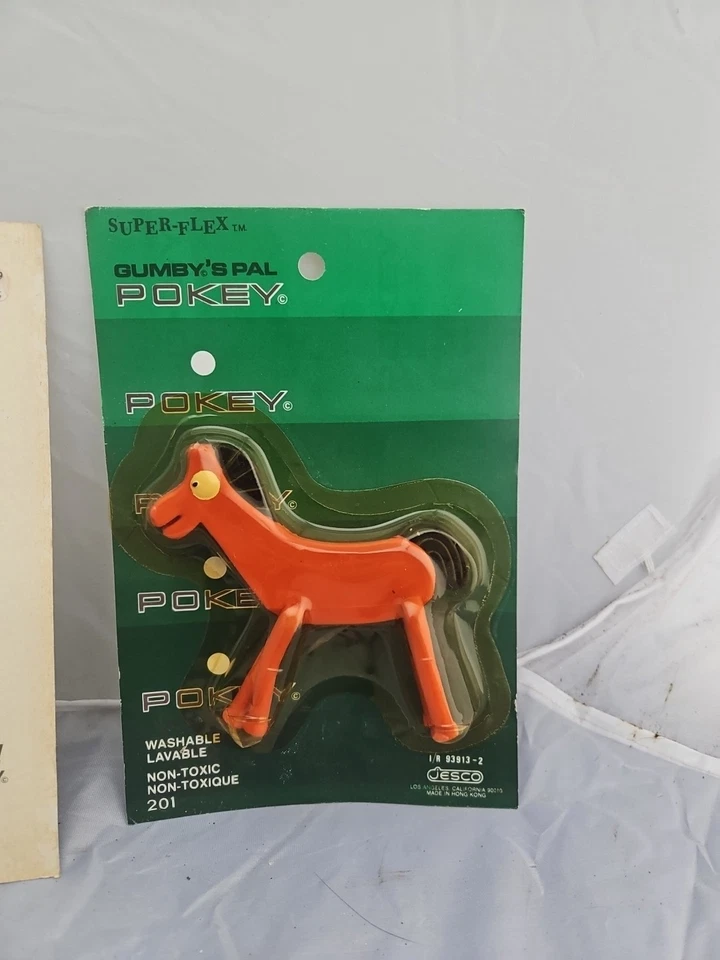 vintage 1980s Super-Flex Gumby & Pokey Jesco brand new in the package - Image 4 of 4