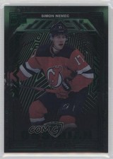 2023-24 SPx UD Black Obsidian Rookies Emerald /30 Simon Nemec #OR-21 0iv9