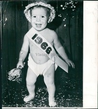 1965 Robert Wysong New Year Cute Hat Funny Laurel Md 7X7 Historic Vintage Photo