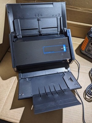 Fujitsu ScanSnap iX500 Document Scanner - Black W/ Power - Works - Broken Hinge