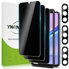 For Samsung Galaxy A15 5G 3+3 Pack Privacy Screen Protector & Camera Lens Protec