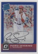 2016 Panini Donruss Optic Rated Rookies Blue 71/75 Pedro Severino #175 Auto 0a2m