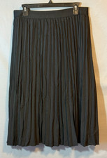 Pleated Skirt 29 in long Black XL