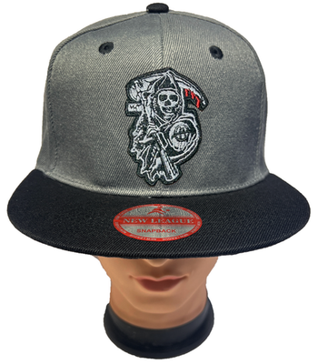 LA SANTA MUERTE Embroidered Hip-Hop Snapback Adjustable Baseball