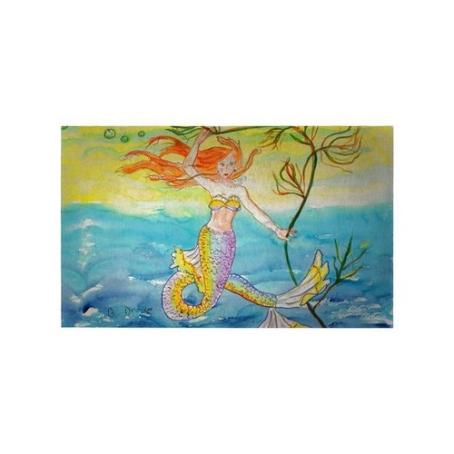 Betsy Drake Mermaid Door Mat - 30 x 50 in.