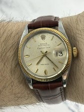 Rolex 5701 Rare Canadian Explorer Date 34 mm Two Tones Watch Only 4
