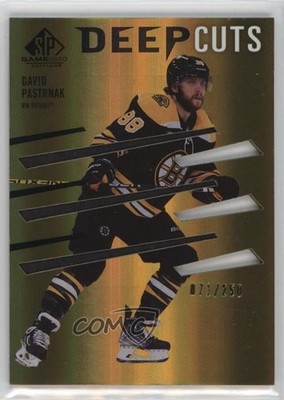 2023 Upper Deck SP Game Used Edition Deep Cuts 71/250 David Pastrnak #DC-2 1hq7