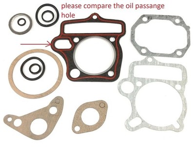 54mm 125cc Cylinder Upper Head Gasket Set For LIFAN Engine Motor Dirt Bikes