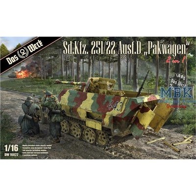 DAS WERK DW16022 Sd.Kfz.251/22 Ausf.D ''Pakwagen'' (1:16)