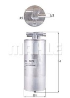 Mahle Kl659 Kraftstofffilter Audi A6