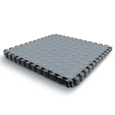 6Pcs Interlocking Garage Floor Tiles PVC Garage Tiles Flooring for Basement