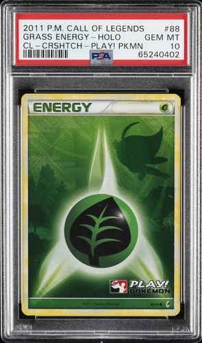 2011 POKEMON CALL OF LEGENDS #88 GRASS ENERGY-HOLO PSA 10