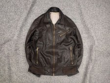 Brian Dales Dark Brown leather Zip Pocket Vintage Jacket