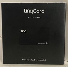 Linq Digital Business Card - Smart NFC Contact and Networking Card Matte Black