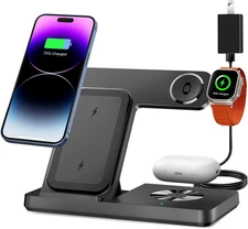 Wireless Charger, 3 in 1 Charging Station for Multi Devices, Charging Stand Dock
