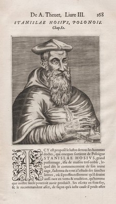 Stanislaus Hosius Polska Polen Poland Cardinal Warmia Portrait Thevet 1584