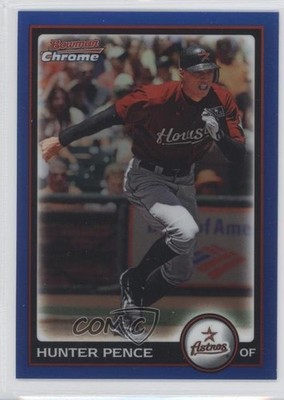 2010 Bowman Chrome Blue Refractor 143/150 Hunter Pence #44 0a1
