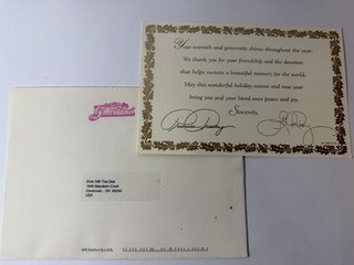 RARE ELVIS Original Priscilla Lisa Marie sent christmas card