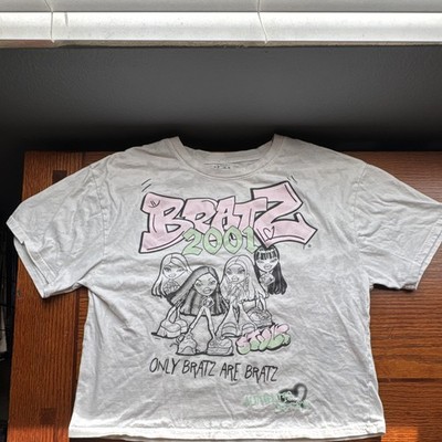 Bratz Authentic Edition 2001 Double-Sided Graphic Print White Tee Men s L