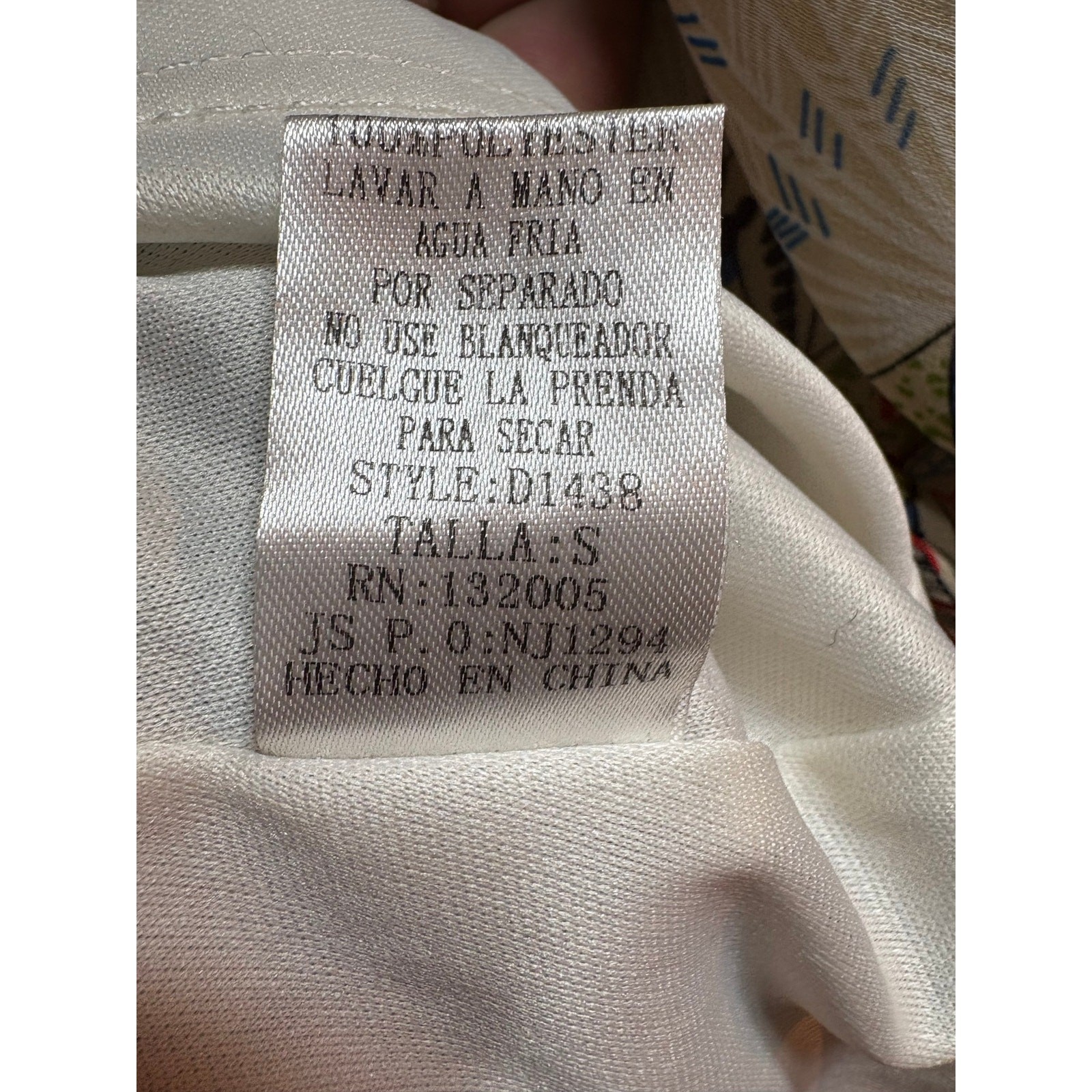 Entro Size Small Multi Patterned Long Sleeve Dress - image 4