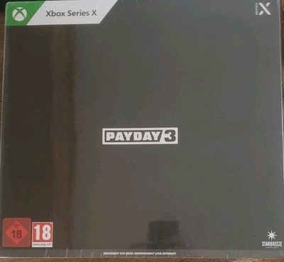 Pay Day 3 Collector's Edition  Xbox Series X RARE GOLD MASK INCLUDED 