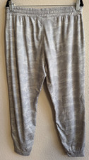 Vuori Performance Joggers Women s Medium Gray Pale Heather Camo Dream Knit EUC
