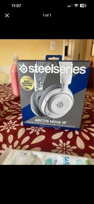 SteelSeries Arctis Nova 1P White Headset Retractable Mic Ultra Slim Lightweight