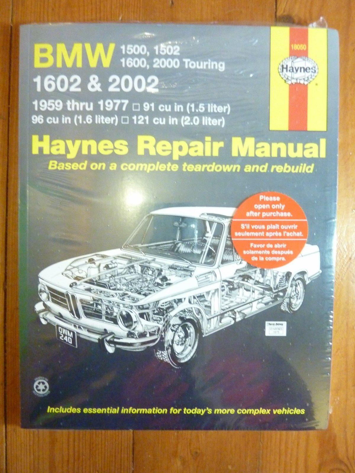 Revue technique Haynes BMW 1602 et 2002 pour modèles de 1959 à 1977 en anglais