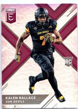 2018 Panini Elite Draft Picks #136 Kalen Ballage