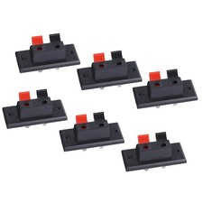 2 Way Stereo Speaker Terminal,2 Pin Amplifier Terminal Binding Post Spring Jo...