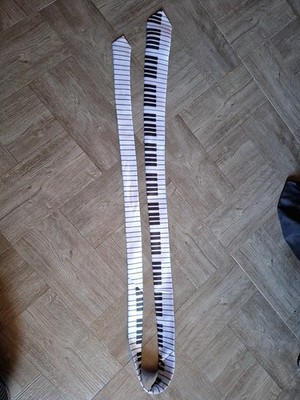 Piano Key Tie Alt Emo Alternative Style 2000s Y2K