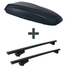 Dachbox G3 Krono 480 + Dachträger G3 Clop für Audi A4 Avant Typ 8K/B8 NEU