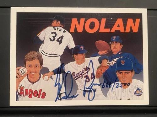 1991 Upper Deck - Baseball Heroes Nolan Ryan #18 Autograph 666/2,500