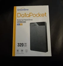 UnionSine DataPocket 320GB External Hard Drive Black HD2510  BRAND NEW SEALED