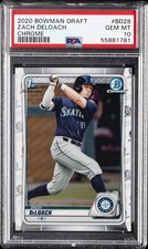 2020 BOWMAN DRAFT CHROME #BD28 ZACH DELOACH PSA 10