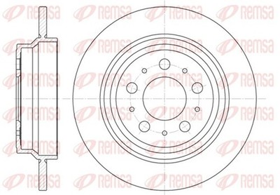 2x Bremsscheibe REMSA 6620.00 für BRAVO FIAT VOLVO 288mm 2 198AXA1B Jet 198AXF1B