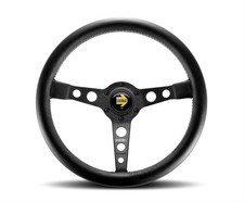 Momo Italy Pro35bk2b Tuning Steering Wheels Prototipo Leather Black Spoke