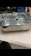 R&ouml;ssle Br&auml;ter + Deckel + Einsatz 25c35cm hochwertiges Edelstahl 18/10