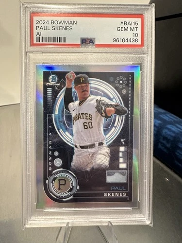 2024 Bowman Paul Skenes AI #BAI-15 (RC) PSA 10 Cy Young Pirates Rookie Gem Mint