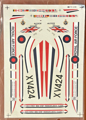 Microscale 1/72nd Scale Decal SheetRoyal Air Force Phantom RAF #72-238