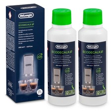 Genuine DeLonghi DLSC202 EcoDecalk Espresso Machine Liquid Descaler 200ml x 2